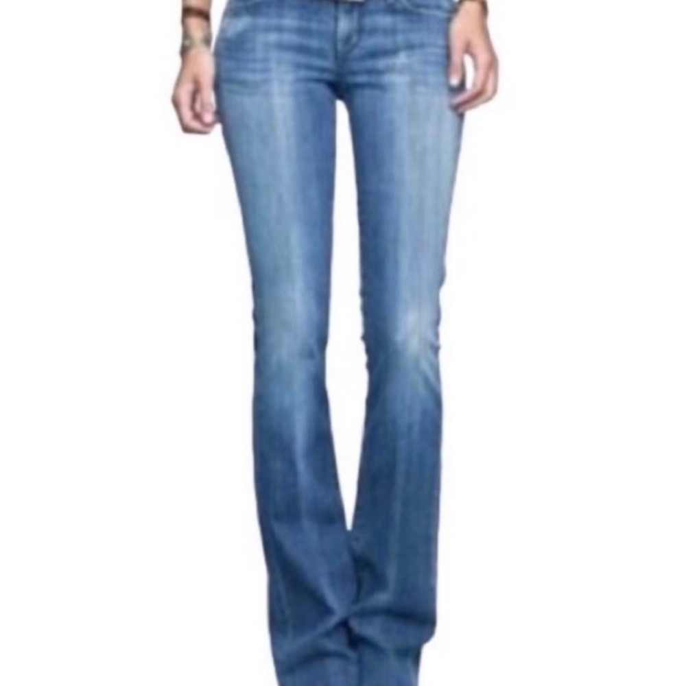 Paper Denim & Cloth Brigette Floral Pocket Stitching Flared Boho Bootcut Jeans